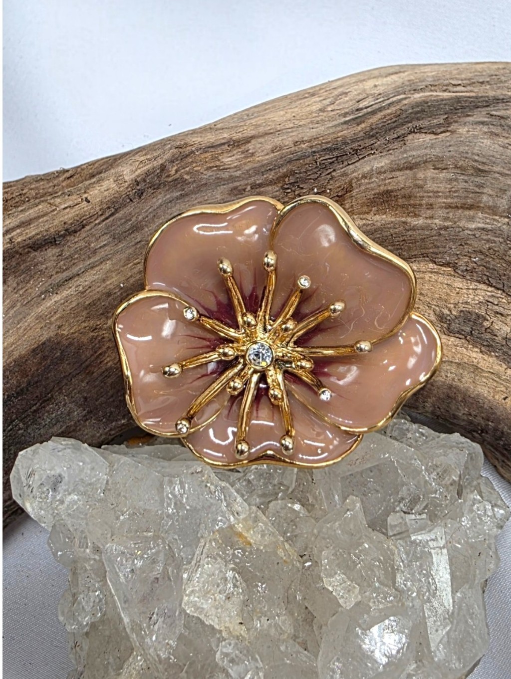 Vintage 1960's Monet Enamel Pansy Brooch